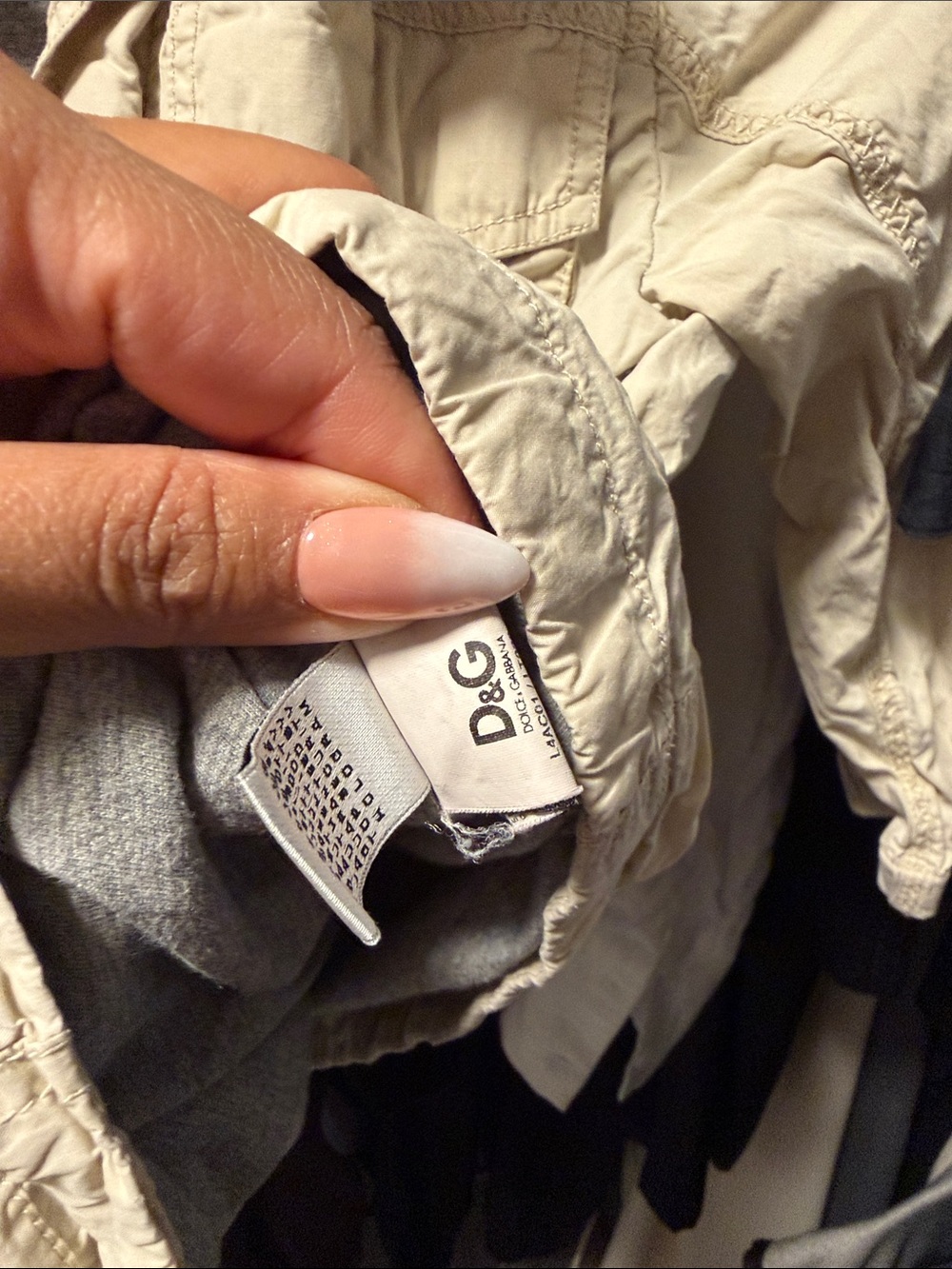 D&G Beige Hooded Utility Jacket with Cinch Waist - Picture 4 of 8
